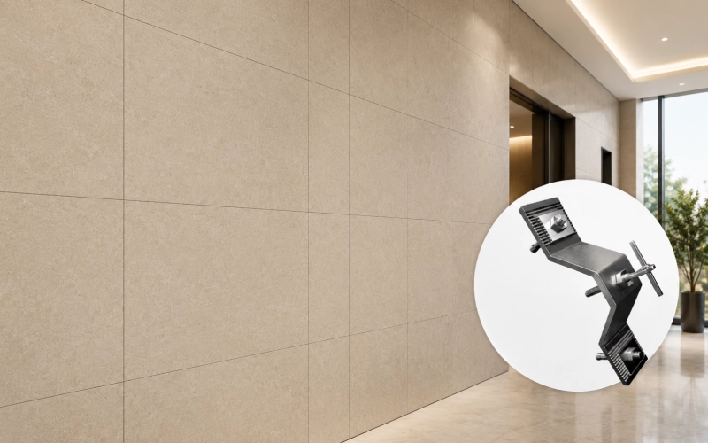 Interior stone wall cladding application