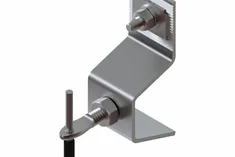 Z bracket for stone cladding fixing system