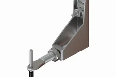 Body anchor bracket for stone cladding fixing system