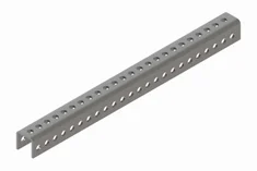 Support rail and U channel rail for stone cladding fixing system