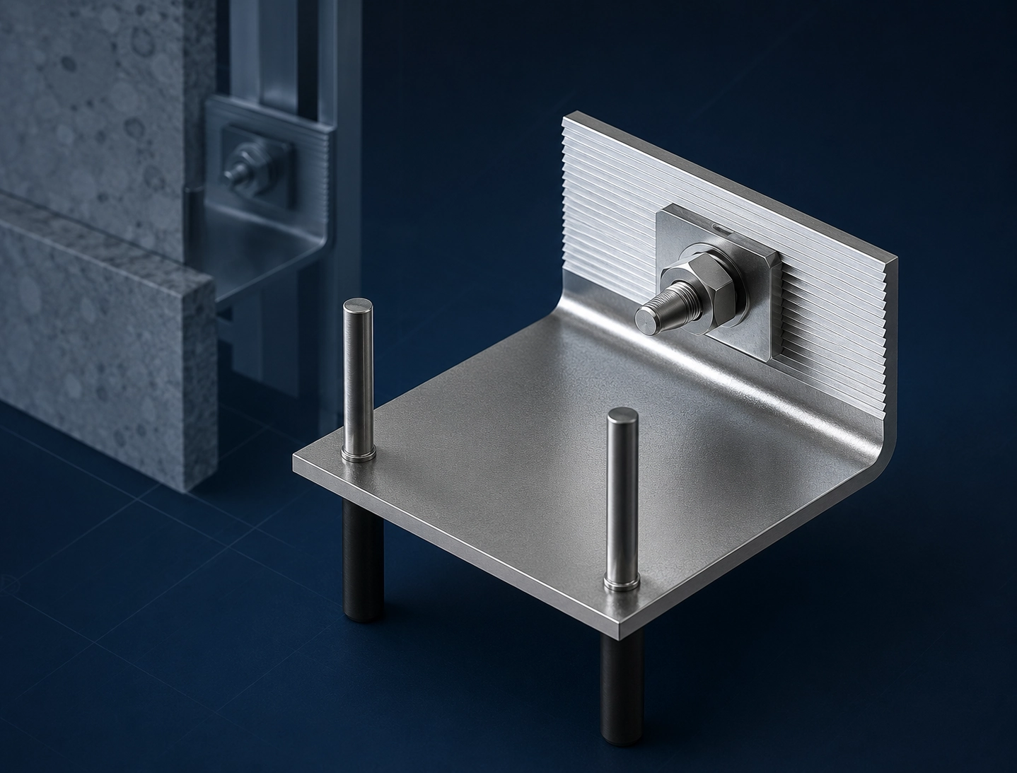 L bracket angle bracket product for stone cladding fixing system