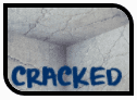 Cracked concrete