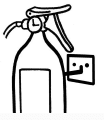 Fire extinguisher anchor